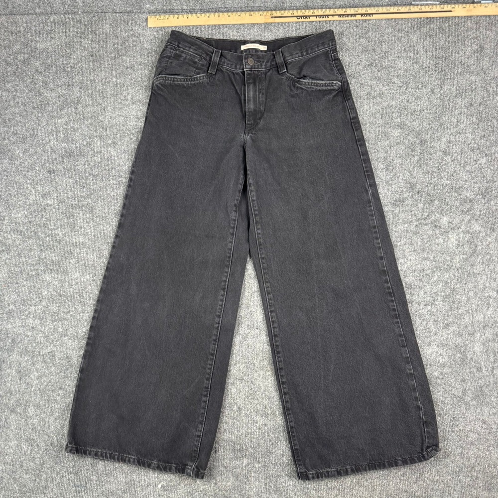 Levi's Jeans Womens Size 30 Black '94 Baggy Wide Leg High Rise Cotton Denim
